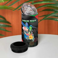 Personalized Martinique 4 in 1 Can Cooler Tumbler The Island Of Flowers