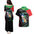 Personalized Martinique Couples Matching Puletasi and Hawaiian Shirt The Island Of Flowers