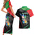 Personalized Martinique Couples Matching Short Sleeve Bodycon Dress and Hawaiian Shirt The Island Of Flowers