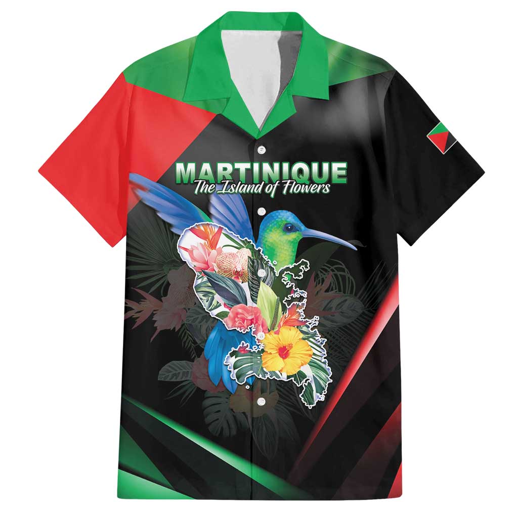 Personalized Martinique Family Matching Long Sleeve Bodycon Dress and Hawaiian Shirt The Island Of Flowers