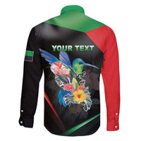 Personalized Martinique Family Matching Long Sleeve Bodycon Dress and Hawaiian Shirt The Island Of Flowers