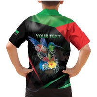 Personalized Martinique Family Matching Mermaid Dress and Hawaiian Shirt The Island Of Flowers