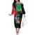 Personalized Martinique Family Matching Off The Shoulder Long Sleeve Dress and Hawaiian Shirt The Island Of Flowers