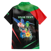 Personalized Martinique Family Matching Off Shoulder Short Dress and Hawaiian Shirt The Island Of Flowers