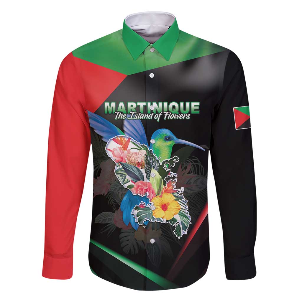 Personalized Martinique Family Matching Short Sleeve Bodycon Dress and Hawaiian Shirt The Island Of Flowers