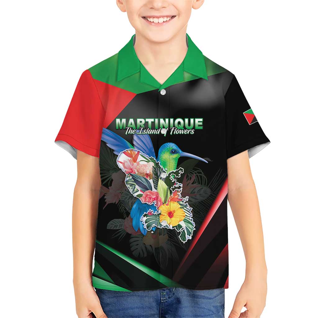 Personalized Martinique Kid Hawaiian Shirt The Island Of Flowers