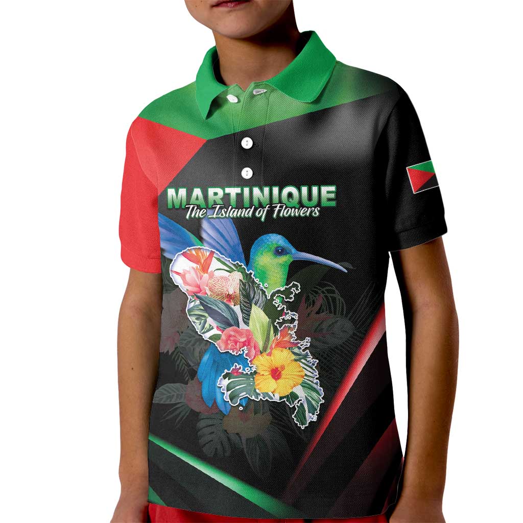 Personalized Martinique Kid Polo Shirt The Island Of Flowers