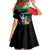 Personalized Martinique Kid Short Sleeve Dress The Island Of Flowers