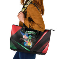 Martinique Leather Tote Bag The Island Of Flowers