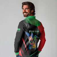 Personalized Martinique Long Sleeve Polo Shirt The Island Of Flowers