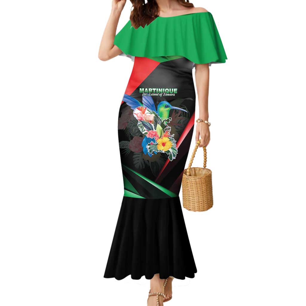 Personalized Martinique Mermaid Dress The Island Of Flowers