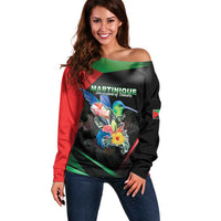 Personalized Martinique Off Shoulder Sweater The Island Of Flowers