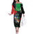 Personalized Martinique Off The Shoulder Long Sleeve Dress The Island Of Flowers