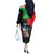 Personalized Martinique Off The Shoulder Long Sleeve Dress The Island Of Flowers