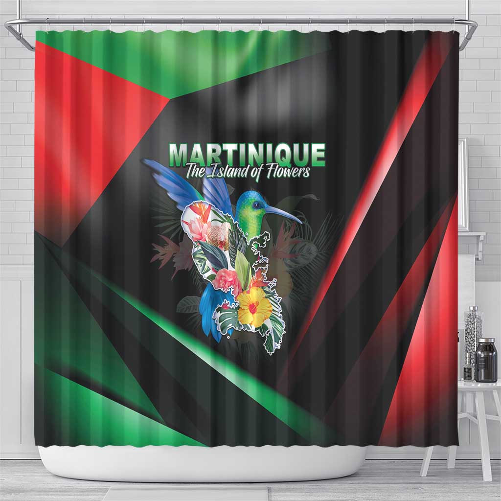 Martinique Shower Curtain The Island Of Flowers