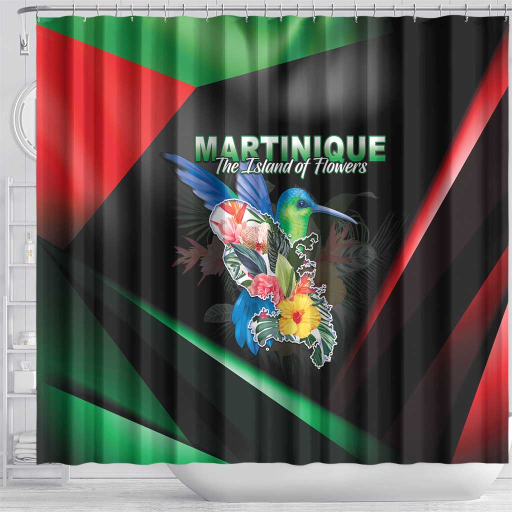 Martinique Shower Curtain The Island Of Flowers