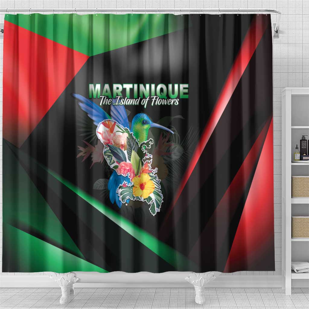 Martinique Shower Curtain The Island Of Flowers