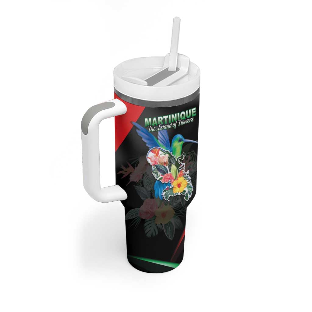 Personalized Martinique Tumbler With Handle The Island Of Flowers
