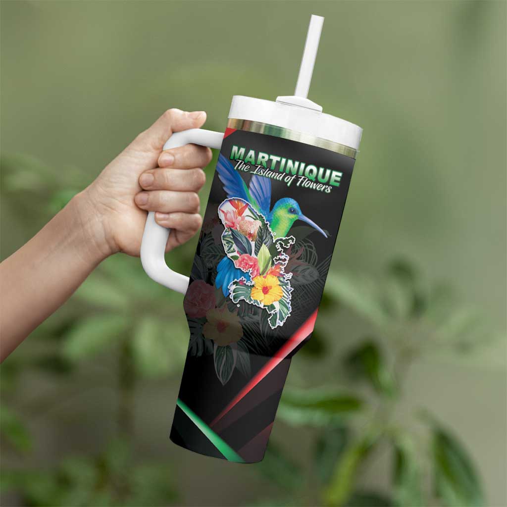Personalized Martinique Tumbler With Handle The Island Of Flowers