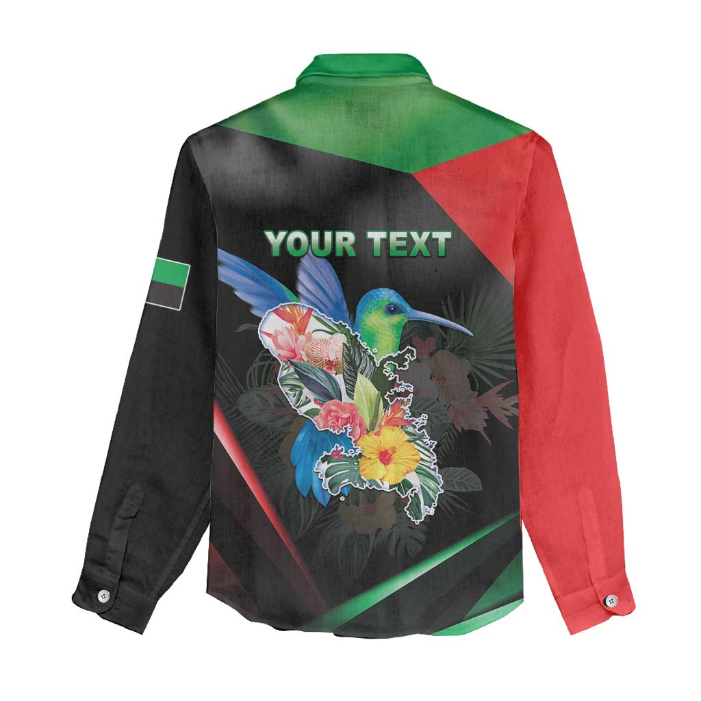 Personalized Martinique Women Casual Shirt The Island Of Flowers