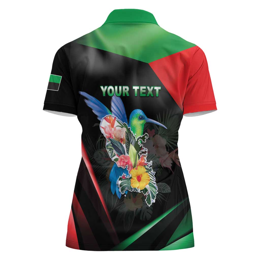 Personalized Martinique Women Polo Shirt The Island Of Flowers