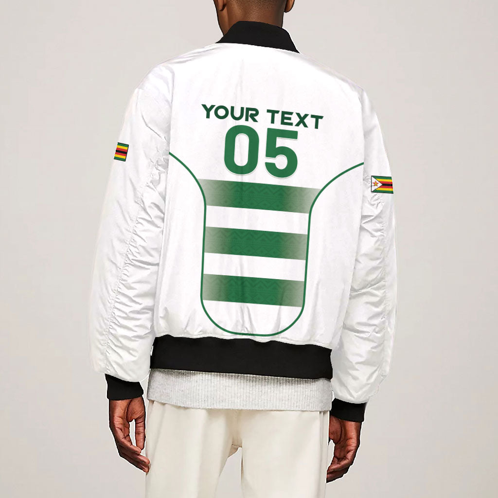 Custom Zimbabwe Sables Rugby Bomber Jacket Sporty Style