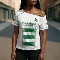 Custom Zimbabwe Sables Rugby Cross Shoulder Shirt Sporty Style