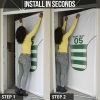 Custom Zimbabwe Sables Rugby Door Cover Sporty Style