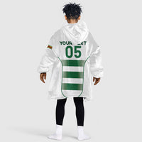 Custom Zimbabwe Sables Rugby Kid Wearable Blanket Hoodie Sporty Style