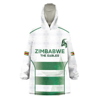 Custom Zimbabwe Sables Rugby Kid Wearable Blanket Hoodie Sporty Style