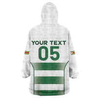 Custom Zimbabwe Sables Rugby Kid Wearable Blanket Hoodie Sporty Style