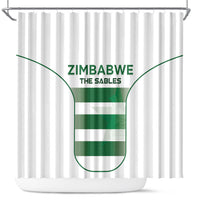 Zimbabwe Sables Rugby Shower Curtain Sporty Style