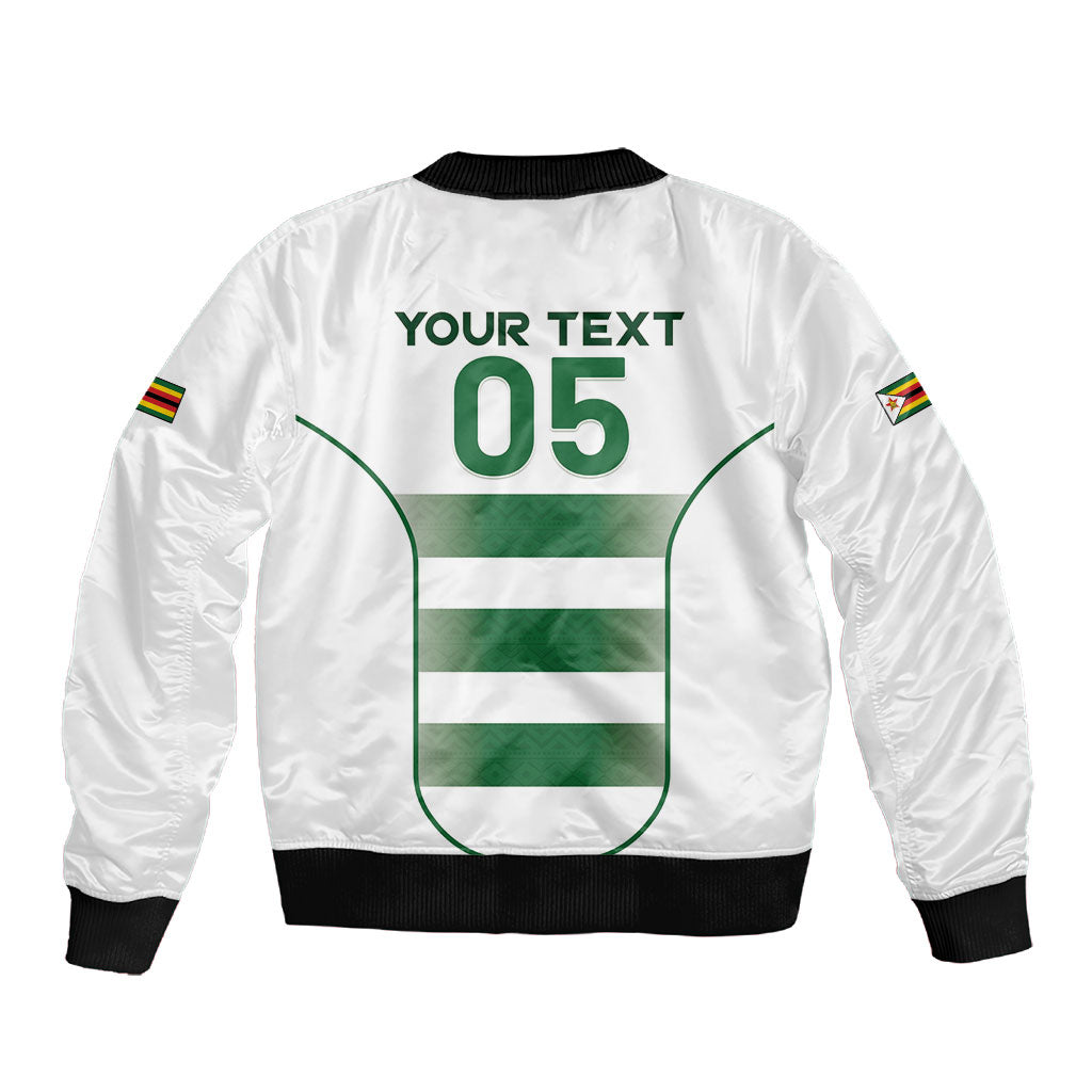 Custom Zimbabwe Sables Rugby Sleeve Zip Bomber Jacket Sporty Style