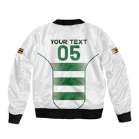 Custom Zimbabwe Sables Rugby Sleeve Zip Bomber Jacket Sporty Style