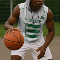 Custom Zimbabwe Sables Rugby Sleeveless Hoodie Sporty Style