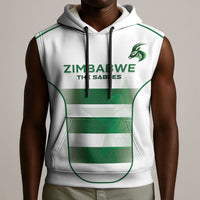 Custom Zimbabwe Sables Rugby Sleeveless Hoodie Sporty Style