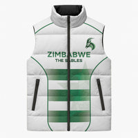 Custom Zimbabwe Sables Rugby Sleeveless Puffer Jacket Sporty Style