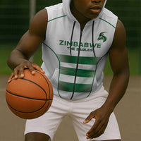 Custom Zimbabwe Sables Rugby Sleeveless Zip Hoodie Sporty Style