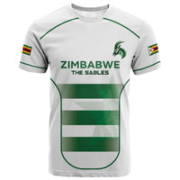 Custom Zimbabwe Sables Rugby T shirt Sporty Style