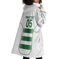 Custom Zimbabwe Sables Rugby Wearable Blanket Hoodie Sporty Style