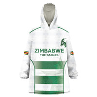Custom Zimbabwe Sables Rugby Wearable Blanket Hoodie Sporty Style