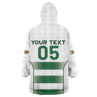 Custom Zimbabwe Sables Rugby Wearable Blanket Hoodie Sporty Style