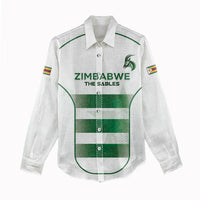 Custom Zimbabwe Sables Rugby Women Casual Shirt Sporty Style