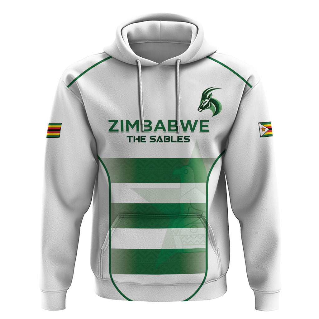 Custom Zimbabwe Sables Rugby Zip Hoodie Sporty Style