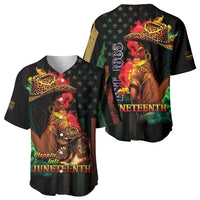 Steppin' into Juneteenth 1865 Baseball Jersey Melanin Cowgirl Grunge Style