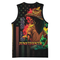 Steppin' into Juneteenth 1865 Basketball Jersey Melanin Cowgirl Grunge Style