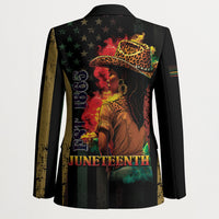 Steppin' into Juneteenth 1865 Blazer Melanin Cowgirl Grunge Style