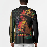 Steppin' into Juneteenth 1865 Blazer Melanin Cowgirl Grunge Style