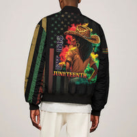 Steppin' into Juneteenth 1865 Bomber Jacket Melanin Cowgirl Grunge Style