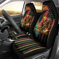 Steppin' into Juneteenth 1865 Car Seat Cover Melanin Cowgirl Grunge Style